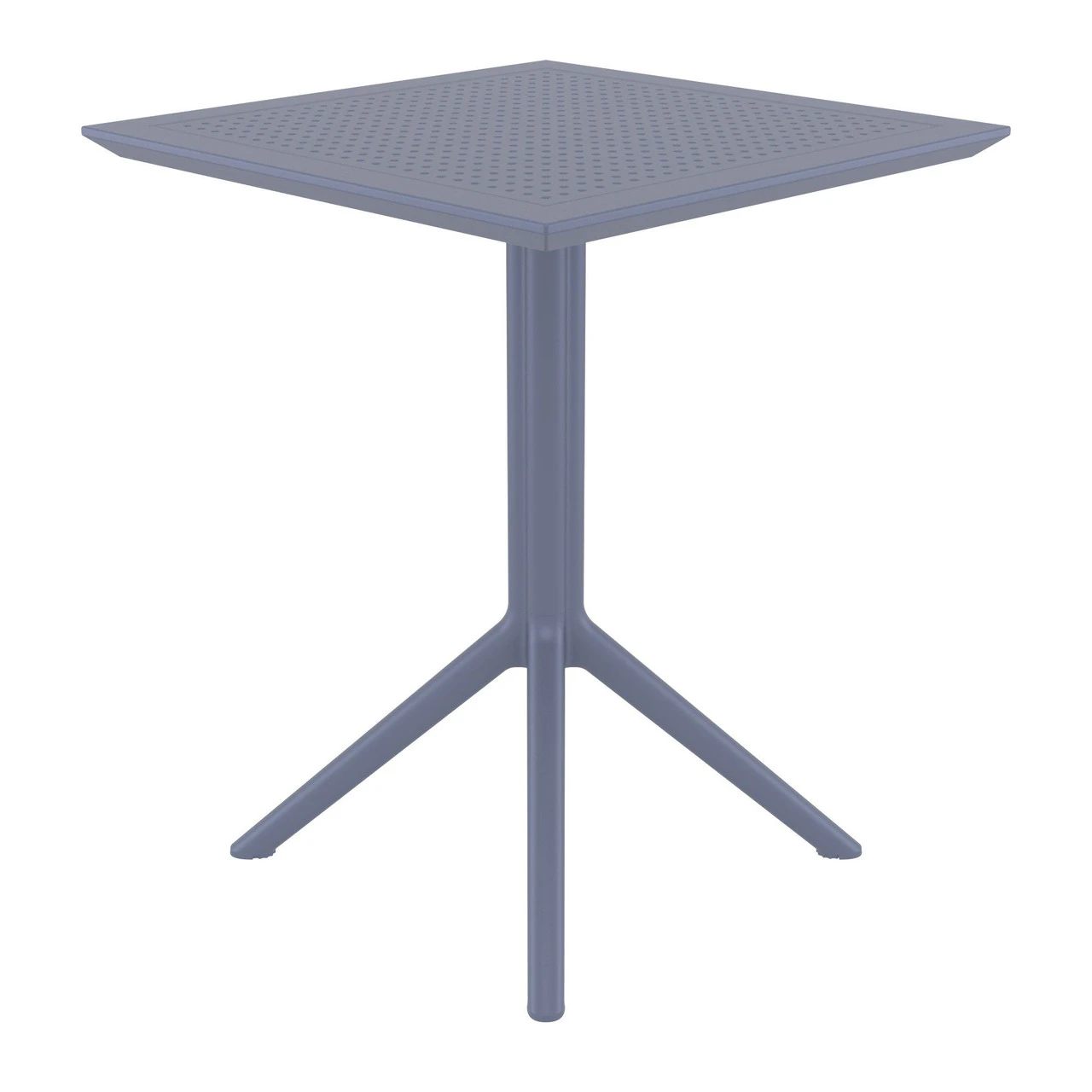 29.5" Gray Folding Square Outdoor Patio Dining Table 3 29.5" Gray Folding Square Outdoor Patio Dining Table - Image 3