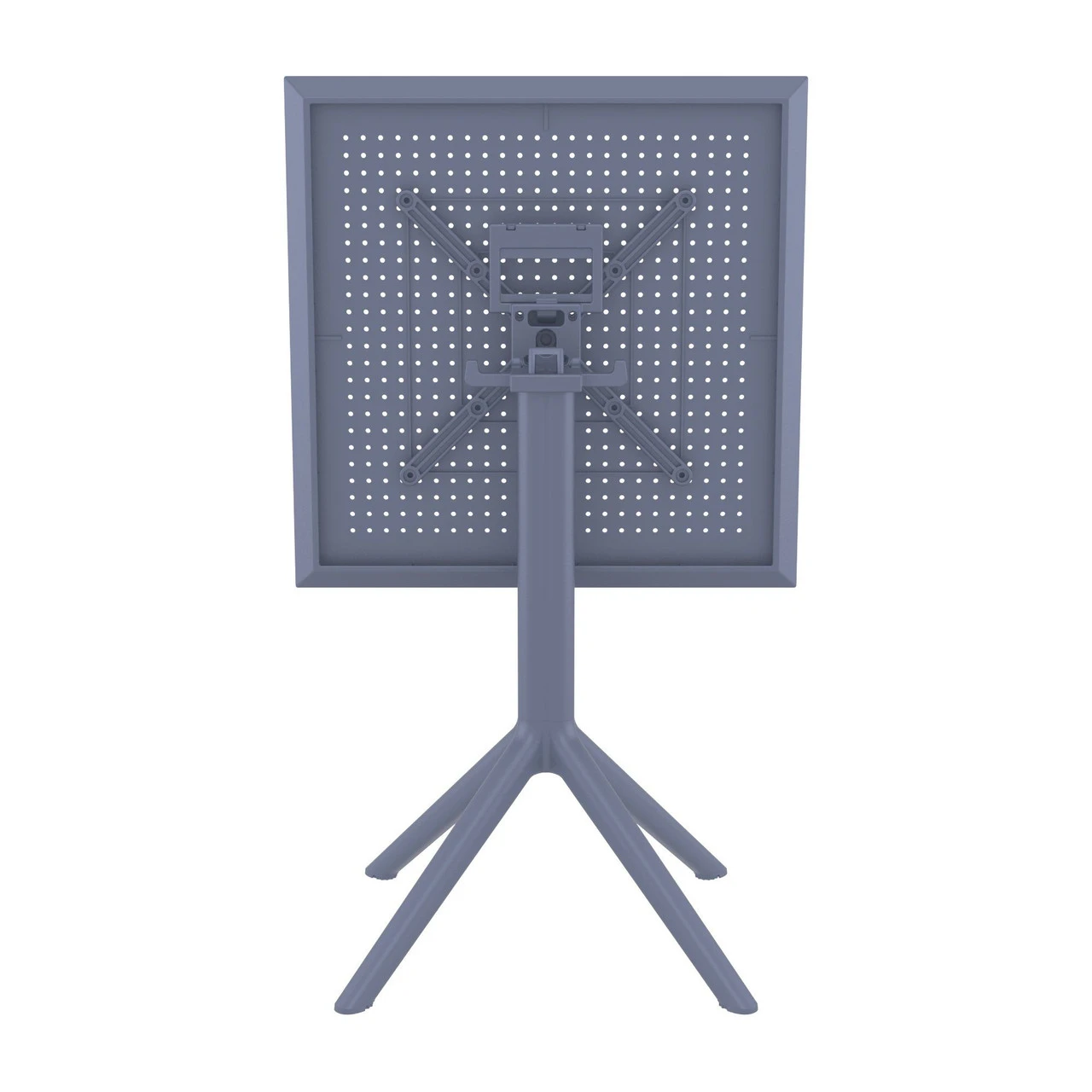 29.5" Gray Folding Square Outdoor Patio Dining Table 4 29.5" Gray Folding Square Outdoor Patio Dining Table - Image 4