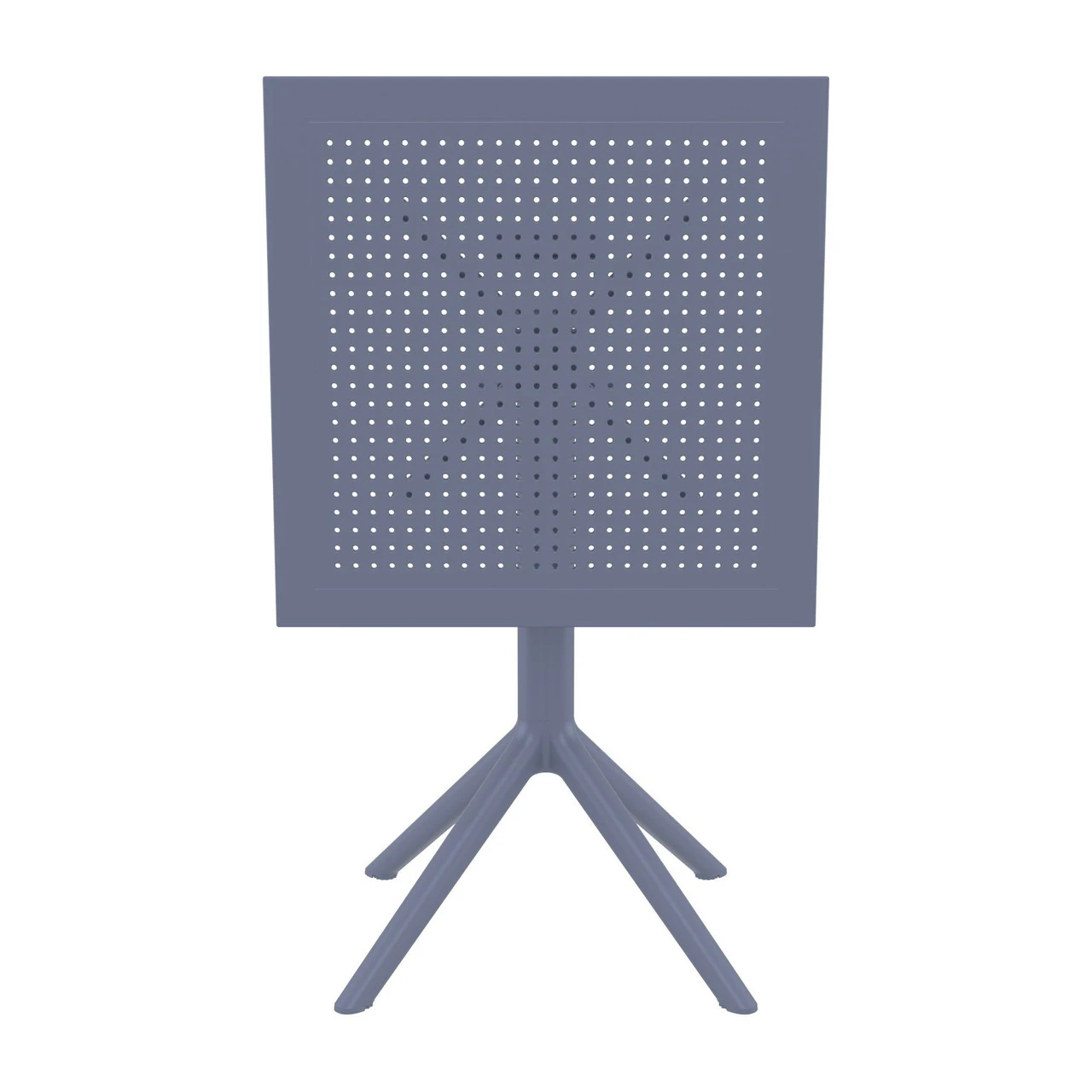 29.5" Gray Folding Square Outdoor Patio Dining Table 6 29.5" Gray Folding Square Outdoor Patio Dining Table - Image 6