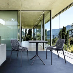 29.5" Gray Folding Square Outdoor Patio Dining Table 14 29.5" Gray Folding Square Outdoor Patio Dining Table -PatioVibe Shop dpam isp114 dgr 7 67189.1667531882