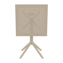 29.5" Taupe Brown Folding Square Outdoor Patio Dining Table -PatioVibe Shop dpam isp114 dvr 6 04275.1667531781