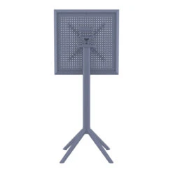 42.5" Gray Folding Square Outdoor Patio Bar Table -PatioVibe Shop dpam isp116 dgr 4 10443.1683629406