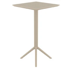 42.5" Taupe Brown Folding Square Outdoor Patio Bar Table 10 42.5" Taupe Brown Folding Square Outdoor Patio Bar Table -PatioVibe Shop dpam isp116 dvr 3 98247.1667531787