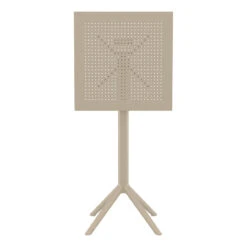 42.5" Taupe Brown Folding Square Outdoor Patio Bar Table 13 42.5" Taupe Brown Folding Square Outdoor Patio Bar Table -PatioVibe Shop dpam isp116 dvr 6 79335.1667531787