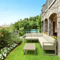 25.5" Taupe Brown Patio Square Coffee Table 14 25.5" Taupe Brown Patio Square Coffee Table -PatioVibe Shop dpam isp137 dvr 7 11651.1667539009