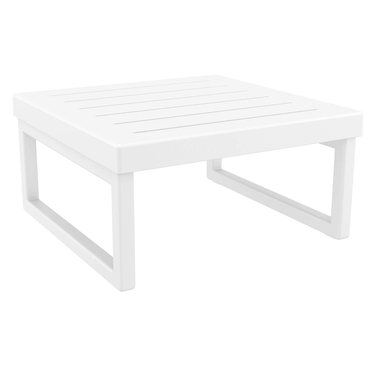 25.5" White Patio Square Coffee Table 1 25.5" White Patio Square Coffee Table