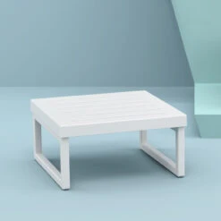 25.5" White Patio Square Coffee Table 11 25.5" White Patio Square Coffee Table -PatioVibe Shop dpam isp137 whi 4 27394.1667531846