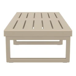 51" Taupe Brown Patio Rectangular Lounge Coffee Table -PatioVibe Shop dpam isp138 dvr 3 35533.1667531851