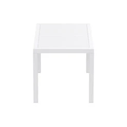 55" White Patio Rectangular Dining Table -PatioVibe Shop dpam isp186 whi 3 50835.1667538908