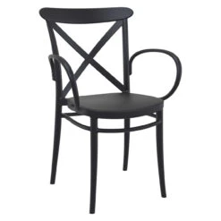 5-Piece Black Outdoor Patio XL Dining Set -PatioVibe Shop dpam isp2561s bla 3 60020.1684238146