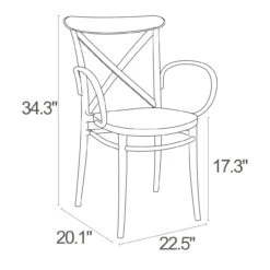 5-Piece Black Outdoor Patio XL Dining Set -PatioVibe Shop dpam isp2561s bla 5 72962.1684238146