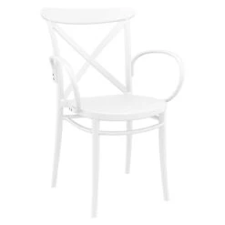5-Piece White Outdoor Patio XL Dining Set -PatioVibe Shop dpam isp2561s whi 3 05743.1688196607