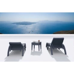 18" Gray Outdoor Patio Wickerlook Square Side Table 14 18" Gray Outdoor Patio Wickerlook Square Side Table -PatioVibe Shop dpam isp858 dg 7 47798.1667531837