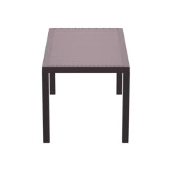 55" Coffee Brown Wickerlook Rectangular Patio Dining Table 9 55" Coffee Brown Wickerlook Rectangular Patio Dining Table -PatioVibe Shop dpam isp878 br 3 58096.1667531090