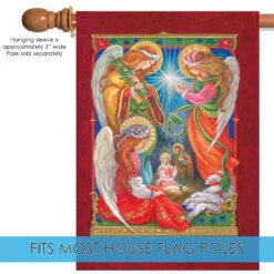 Christmas Brightly Shining Outdoor House Flag 40" X 28" 9 Christmas Brightly Shining Outdoor House Flag 40" X 28" -PatioVibe Shop dtol100575 5 54715.1682375412