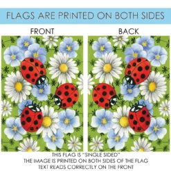 Flowers And Ladybugs Outdoor House Flag 40" X 28" -PatioVibe Shop dtol101153 4 18235.1682371208