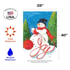 Knitting Christmas Snowman Outdoor House Flag 40" X 28" 7 Knitting Christmas Snowman Outdoor House Flag 40" X 28" -PatioVibe Shop dtol102500 3 83268.1682374509