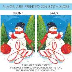 Knitting Christmas Snowman Outdoor House Flag 40" X 28" 8 Knitting Christmas Snowman Outdoor House Flag 40" X 28" -PatioVibe Shop dtol102500 4 87242.1682374510