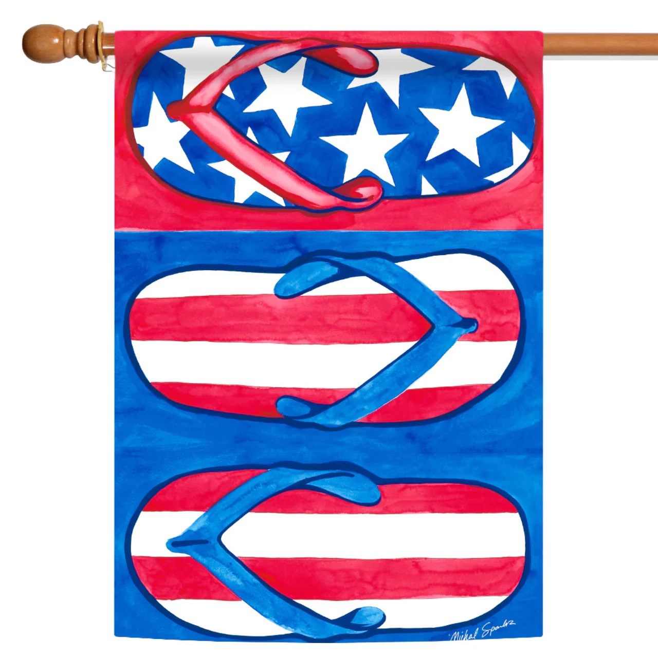 Patriotic Flips Outdoor House Flag 40" X 28" 1 Patriotic Flips Outdoor House Flag 40" X 28"