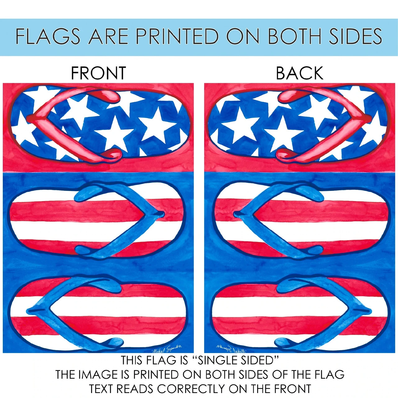 Patriotic Flips Outdoor House Flag 40" X 28" 4 Patriotic Flips Outdoor House Flag 40" X 28" - Image 4