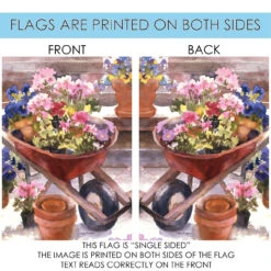 Wheelbarrow And Flowers Outdoor House Flag 40" X 28" 8 Wheelbarrow And Flowers Outdoor House Flag 40" X 28" -PatioVibe Shop dtol107213 4 02435.1682374236