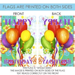 Colorful Balloons 'Happy Birthday' Outdoor House Flag 40" X 28" 8 Colorful Balloons 'Happy Birthday' Outdoor House Flag 40" X 28" -PatioVibe Shop dtol109590 4 59728.1682375158