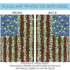America Patriotic Flower Outdoor House Flag 40" X 28" 8 America Patriotic Flower Outdoor House Flag 40" X 28" -PatioVibe Shop dtol109592 4 95264.1682375148