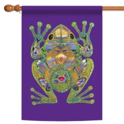 Frog Animal Spirits Outdoor House Flag 40" X 28"