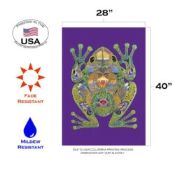Frog Animal Spirits Outdoor House Flag 40" X 28" 7 Frog Animal Spirits Outdoor House Flag 40" X 28" -PatioVibe Shop dtol109609 3 67356.1682375123