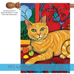 Tabby Cat Outdoor House Flag 40" X 28" 9 Tabby Cat Outdoor House Flag 40" X 28" -PatioVibe Shop dtol109620 5 73609.1682375141
