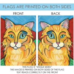 Pawcasso Long Haired Cat Outdoor House Flag 40" X 28" 8 Pawcasso Long Haired Cat Outdoor House Flag 40" X 28" -PatioVibe Shop dtol109622 4 07802.1682375066