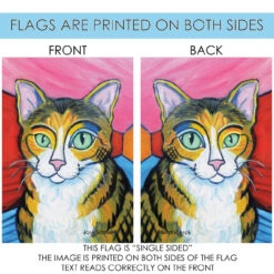 Short Haired Tabby Cat Outdoor House Flag 40" X 28" -PatioVibe Shop dtol109623 4 03047.1682375063