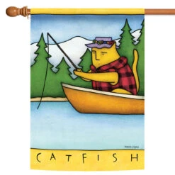 Fishing 'Catfish' Outdoor House Flag 40' X 28"