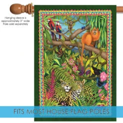 Jungle Animal Outdoor House Flag 40' X 28" 9 Jungle Animal Outdoor House Flag 40' X 28" -PatioVibe Shop dtol109787 5 78257.1682374832