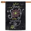 Chalkboard 'Find Joy In The Journey' Outdoor House Flag 40" X 28"