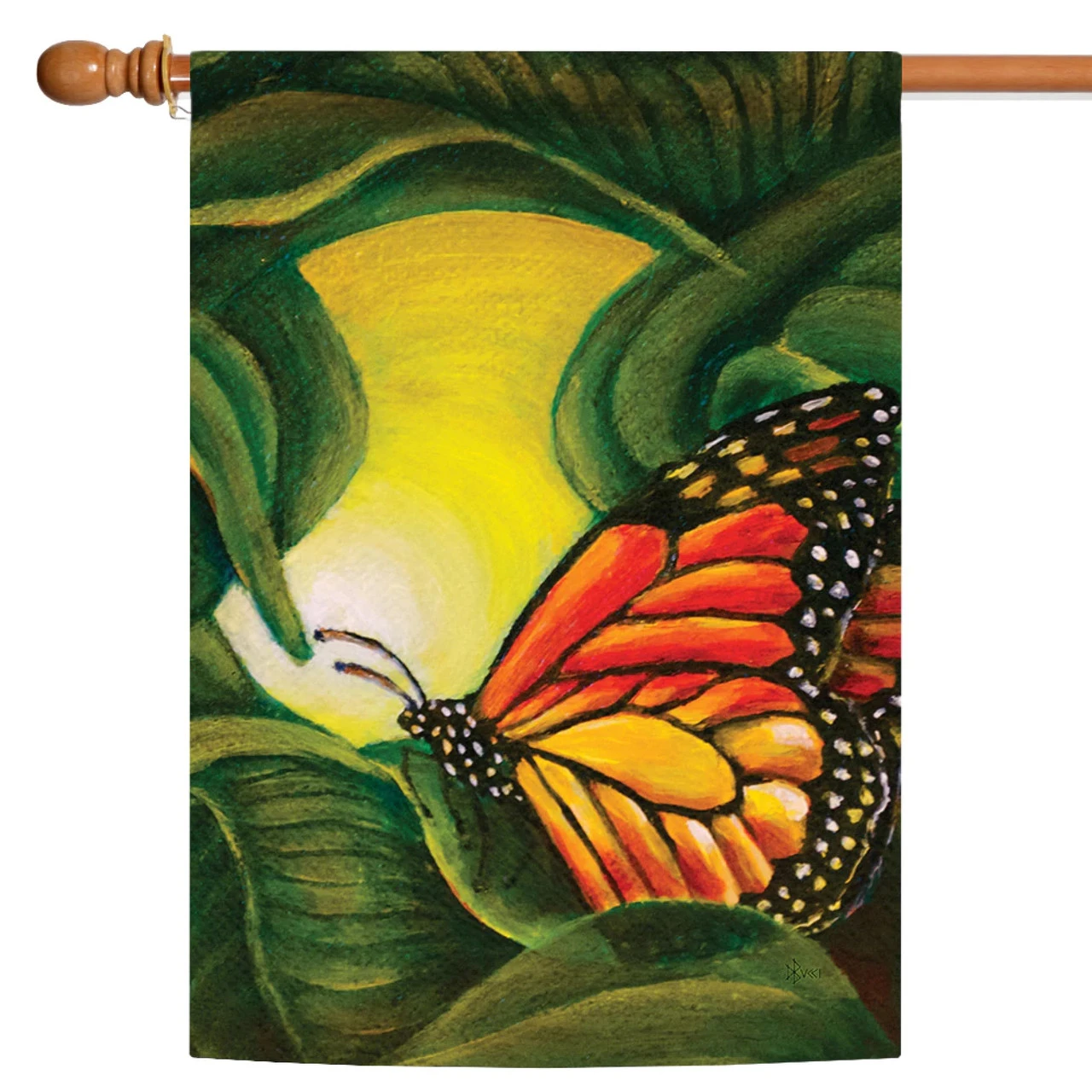 Beautiful Butterfly Outdoor House Flag 40" X 28" 1 Beautiful Butterfly Outdoor House Flag 40" X 28"