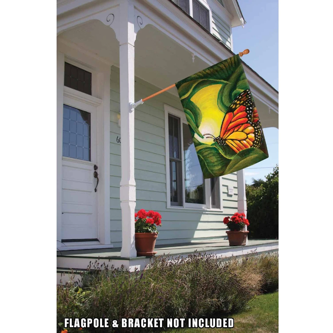 Beautiful Butterfly Outdoor House Flag 40" X 28" 2 Beautiful Butterfly Outdoor House Flag 40" X 28" - Image 2