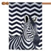 Chevron Zebra Outdoor House Flag 40" X 28"
