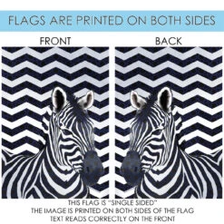 Chevron Zebra Outdoor House Flag 40" X 28" 8 Chevron Zebra Outdoor House Flag 40" X 28" -PatioVibe Shop dtol109823 4 47980.1682374807