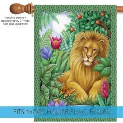 Lion Lounging On A Tree Outdoor House Flag 40" X 28' 9 Lion Lounging On A Tree Outdoor House Flag 40" X 28' -PatioVibe Shop dtol109830 5 89114.1682374776