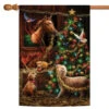 Christmas Barn Outdoor House Flag 40" X 28"
