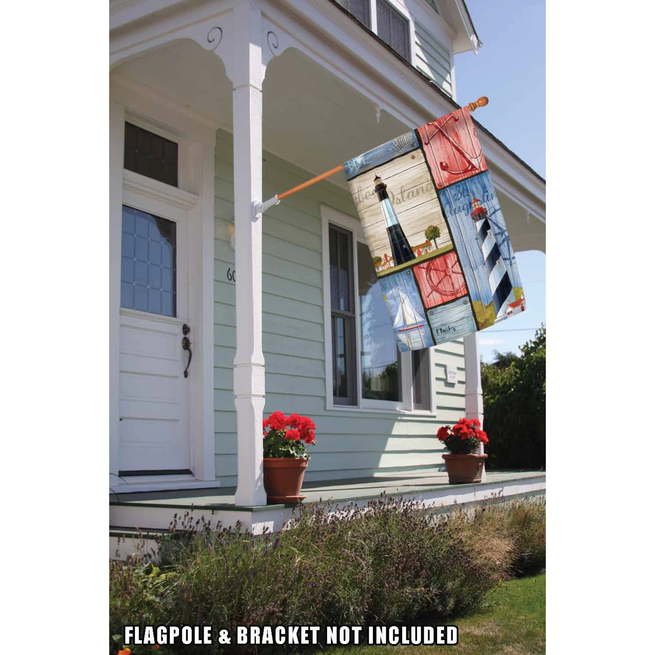 Rustic Boater's Collage Outdoor House Flag 40" X 28" 2 Rustic Boater's Collage Outdoor House Flag 40" X 28" - Image 2