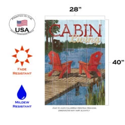 Rustic Cabin Living Outdoor House Flag 40" X 28" 7 Rustic Cabin Living Outdoor House Flag 40" X 28" -PatioVibe Shop dtol 1010006 3 40285.1683079673