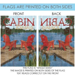 Rustic Cabin Living Outdoor House Flag 40" X 28" 8 Rustic Cabin Living Outdoor House Flag 40" X 28" -PatioVibe Shop dtol 1010006 4 04678.1683079673