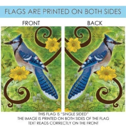 Green And Blue Jay Rectangular Outdoor Large House Flag 28" X 40" 8 Green And Blue Jay Rectangular Outdoor Large House Flag 28" X 40" -PatioVibe Shop dtol 1010081 4 45608.1683066460