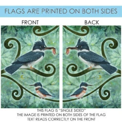 Blue And White Kingfisher Rectangular Outdoor Large House Flag 28" X 40" 8 Blue And White Kingfisher Rectangular Outdoor Large House Flag 28" X 40" -PatioVibe Shop dtol 1010089 4 14540.1683094187