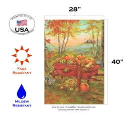 Red And Orange Harvest Wheel Barrow Outdoor House Flag 40" X 28" 7 Red And Orange Harvest Wheel Barrow Outdoor House Flag 40" X 28" -PatioVibe Shop dtol 1010101 3 80172.1683572695