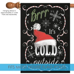 Black And Red Santa Hat Christmas Outdoor House Flag 28" X 40" 9 Black And Red Santa Hat Christmas Outdoor House Flag 28" X 40" -PatioVibe Shop dtol 1010132 5 33966.1683137151