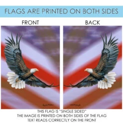 Brown And White Patriotic Eagle Outdoor House Flag 40" X 28" 8 Brown And White Patriotic Eagle Outdoor House Flag 40" X 28" -PatioVibe Shop dtol 1010229 4 95696.1683197023