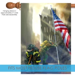 American Heroes Patriotic Outdoor House Flag 40" X 28" 9 American Heroes Patriotic Outdoor House Flag 40" X 28" -PatioVibe Shop dtol 1010236 5 21468.1683211222